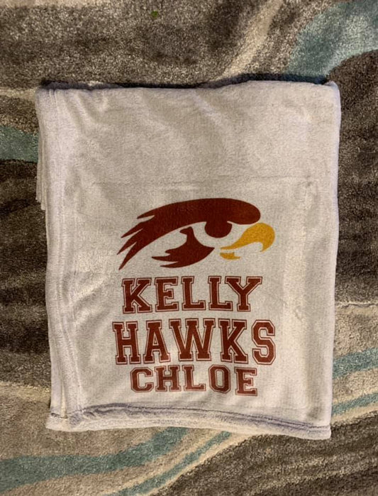 Kelly Hawks Plush Blanket