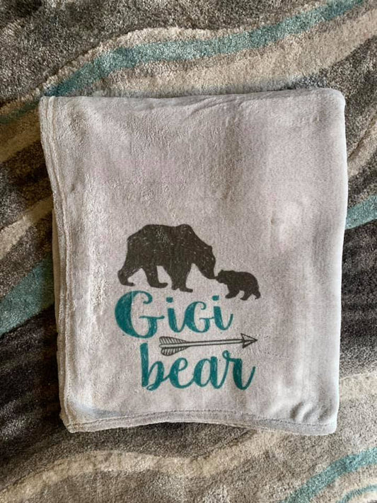 Gigi Bear Plush Blanket