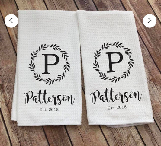 Personalized Hand Towels