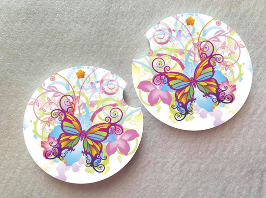 Butterfly Car Coasters